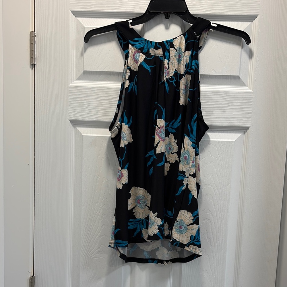 INC International Concepts Black and Blue Tank Top